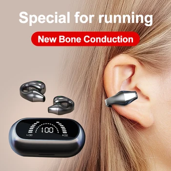 Το 2022 ΝΈΑ Οστικής Αγωγιμότητας Ακουστικό Bluetooth 5.2 Αυτί Κλιπ Αυτιού Σκουλαρίκι Ασύρματα Ακουστικά Αθλητικά Ακουστικά Γάντζος Αυτιών με Mic
