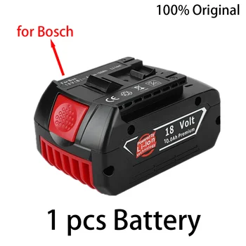 10ah επαναφορτιζόμενη μπαταρία Li-ion 18V μπαταρία για το τρυπάνι Bosch BAT609 BAT609G BAT618 BAT618G BAT614 + 1 char