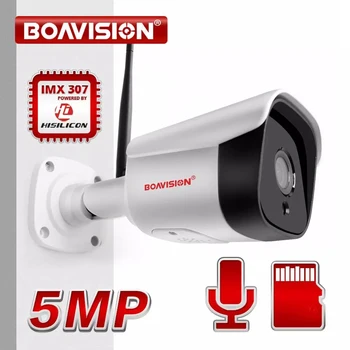 HD 5MP το WIFI Ασύρματη IP Κάμερα 1080P CCTV WI-FI Υπαίθρια Κάμερα Συναγερμών 2-Way Ήχου, Υποδοχή Κάρτας TF 6*Array Οδηγήσεων IR 20m CamHipro