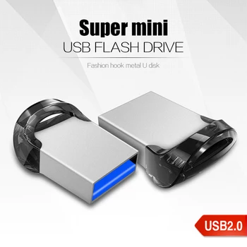 Νέος Φορητός Μίνι USB 2.0 Drive Λάμψης με 64GB 32GB Μανδρών USB, Drive 128GB Memory Stick Pendriver Δίσκο το επιχειρησιακό Δώρο