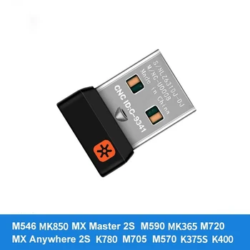1pc Ασύρματο Dongle Δέκτης Unifying USB Προσαρμοστής για το Ποντίκι logitech Πληκτρολόγιο 6 Συνδέστε τη Συσκευή MX M905 M950 M505 M510 M525