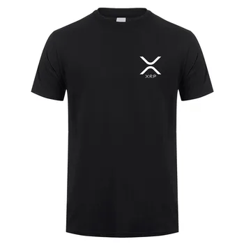 Cryptocurrency Κυματισμός XRP T Shirt Περιστασιακά γράμματα τ Μανικιών Βαμβακιού κοντά, Δροσερό Μπλούζες Tshirt OZ-423