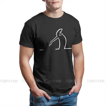 La Linea ΤΗΛΕΌΡΑΣΗ TShirt για τους Άνδρες που Δείχνει το Χιούμορ Casual Μπλούζες T Shirt Καινοτομίας Μοντέρνα Χαλαρά