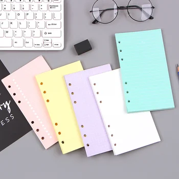 Μόδας Πολύχρωμο Notebook Αξεσουάρ A5 A6 Στερεό Χρώμα για το Σχεδιασμό Εσωτερικά υλικό Πληρώσεως Χαρτιά 40 φύλλων/ Set Μέσα