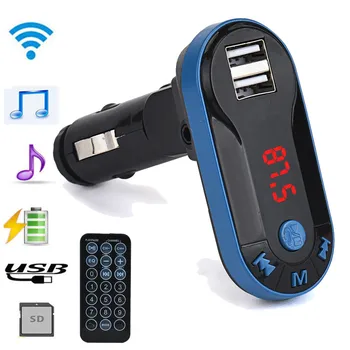 USB Music Player MP3 Reproductor Bluetooth Ασύρματη συσκευή αποστολής Σημάτων FM MP3 Player με ελεύθερα χέρια Εξάρτηση Αυτοκινήτων USB TF SD Τηλεχειριστήριο Dropshipping