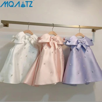 MQATZ Φόρεμα του Καλοκαιριού του 1 Έτους τα Παιδιά Tutu Τόξο Νεογέννητο Βάπτισης Πριγκίπισσα Vestido Παιδί Γενεθλίων για τα Παιδιά Βάπτισμα Μωρό Ρούχα Κορίτσι